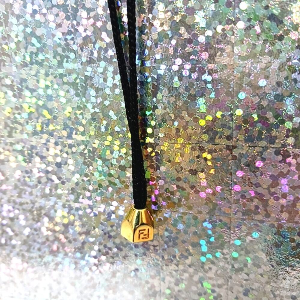 Fendi Gold Pendant Rope Necklace Modern Contemporary Minimalist Bohemian Vintage - Picture 9 of 16